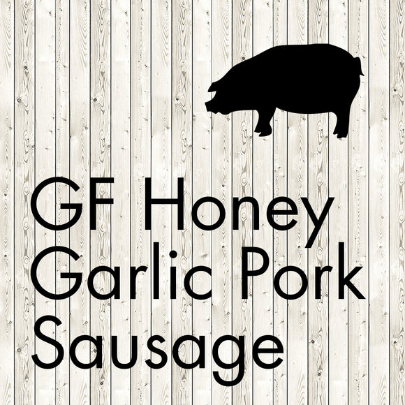 gluten free garlic pork sausage