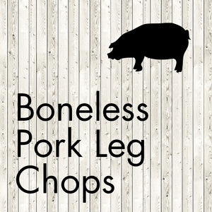 boneless pork leg chops