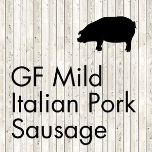 gluten free mild italian pork sausage