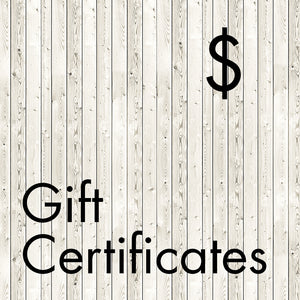 gift certificates