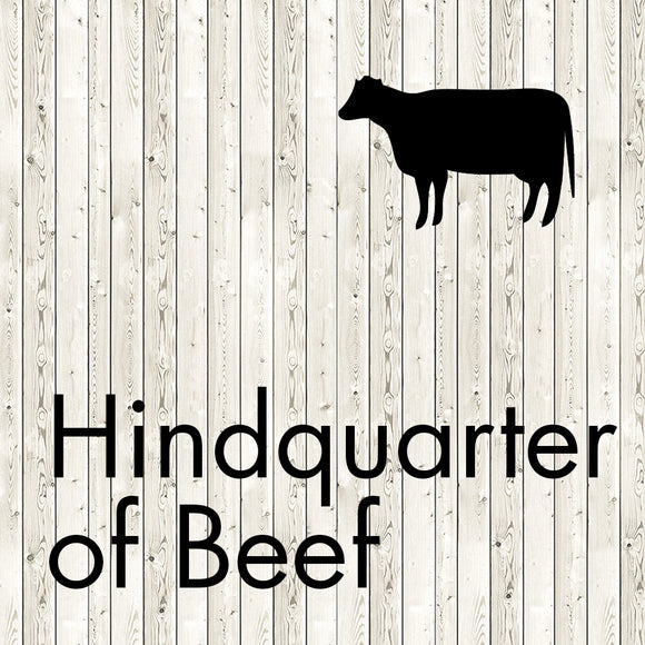 hindquarter of beef