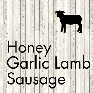 honey garlic lamb sausage