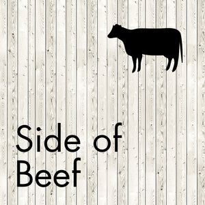 side of beef