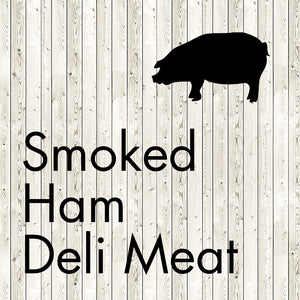 smoked ham deli meat