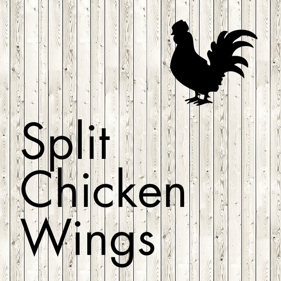 split chicken wings