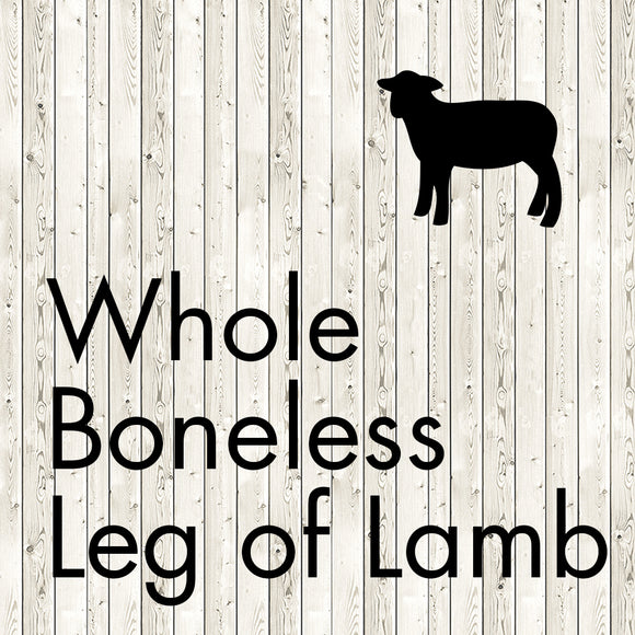 whole boneless leg of lamb